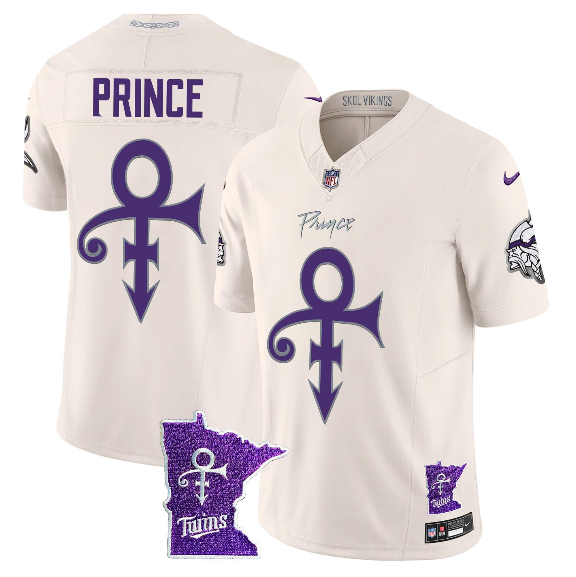 Men Minnesota Vikings Blank Cream 2024 Nike Prince Vapor Limited NFL Jersey->indianapolis colts->NFL Jersey